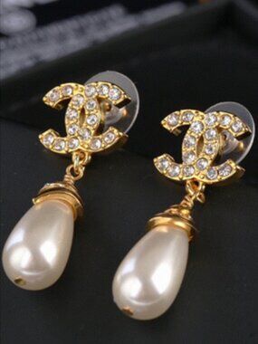 Chanel Pearl Earrings